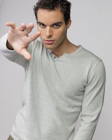 BÉZS FÉRFI VÉKONY KÖTÖTT PULÓVER 1D25FW6027LS1101