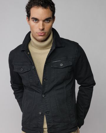 FEKETE FÉRFI FARMER DZSEKI 1D25FW7077KA6106